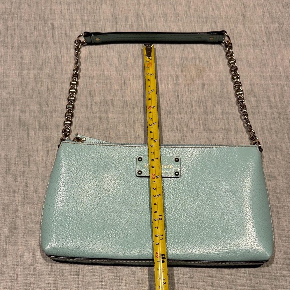 Kate Spade Light Blue Wristlet with Chain Strap - Picture 10 of 12